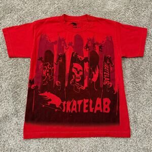 SkateLab Y2K Skull Graphic Tee Boys size Large